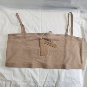 SKIMS Tan Seamless Bandeau Bralette